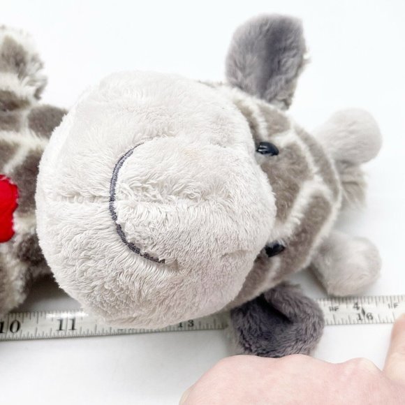 Gund Gray White Giraffe Red Heart on Chest Plush Stuffed Animal Toy 4060900 - Picture 7 of 13